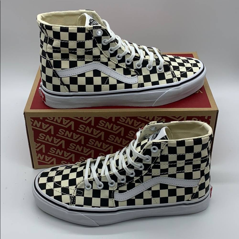 VANS Sk-8-Hi TAPERED CHECKERBOARD black/true white - Picture 16 of 16